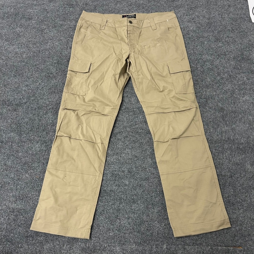 LAPG Tactical Pants Womens Size 16 Khaki Ripstop Stretch Ops Cargo PT-WS2001